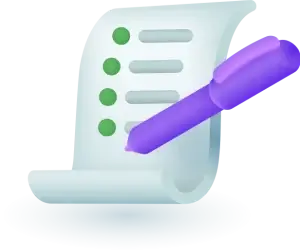 Lista con check y firma digital