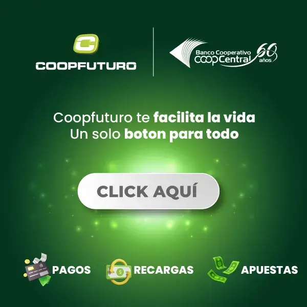 hacer pagos, recargas y apuestas en línea con Coopfuturo.