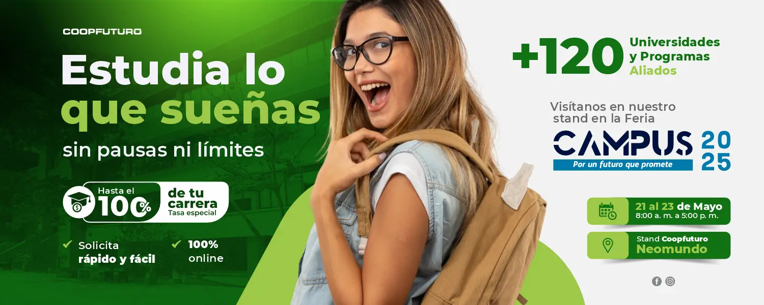 Banner convocatoria educativa Coopfuturo